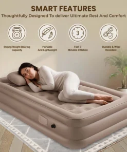 Alternative view of Portable Inflatable Leather Bed