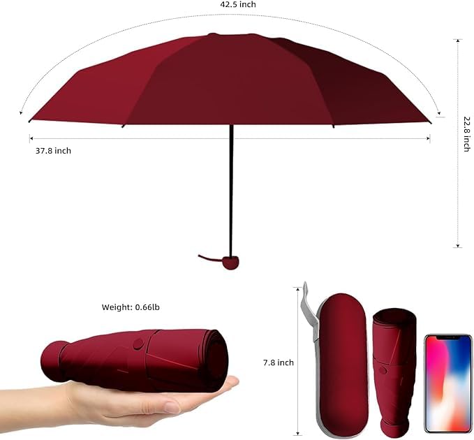 Mini Folding Windproof Umbrella - Image 2
