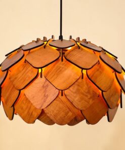 Alternative view of Handcrafted Rattan & Cane Pendant Hanging Lamp