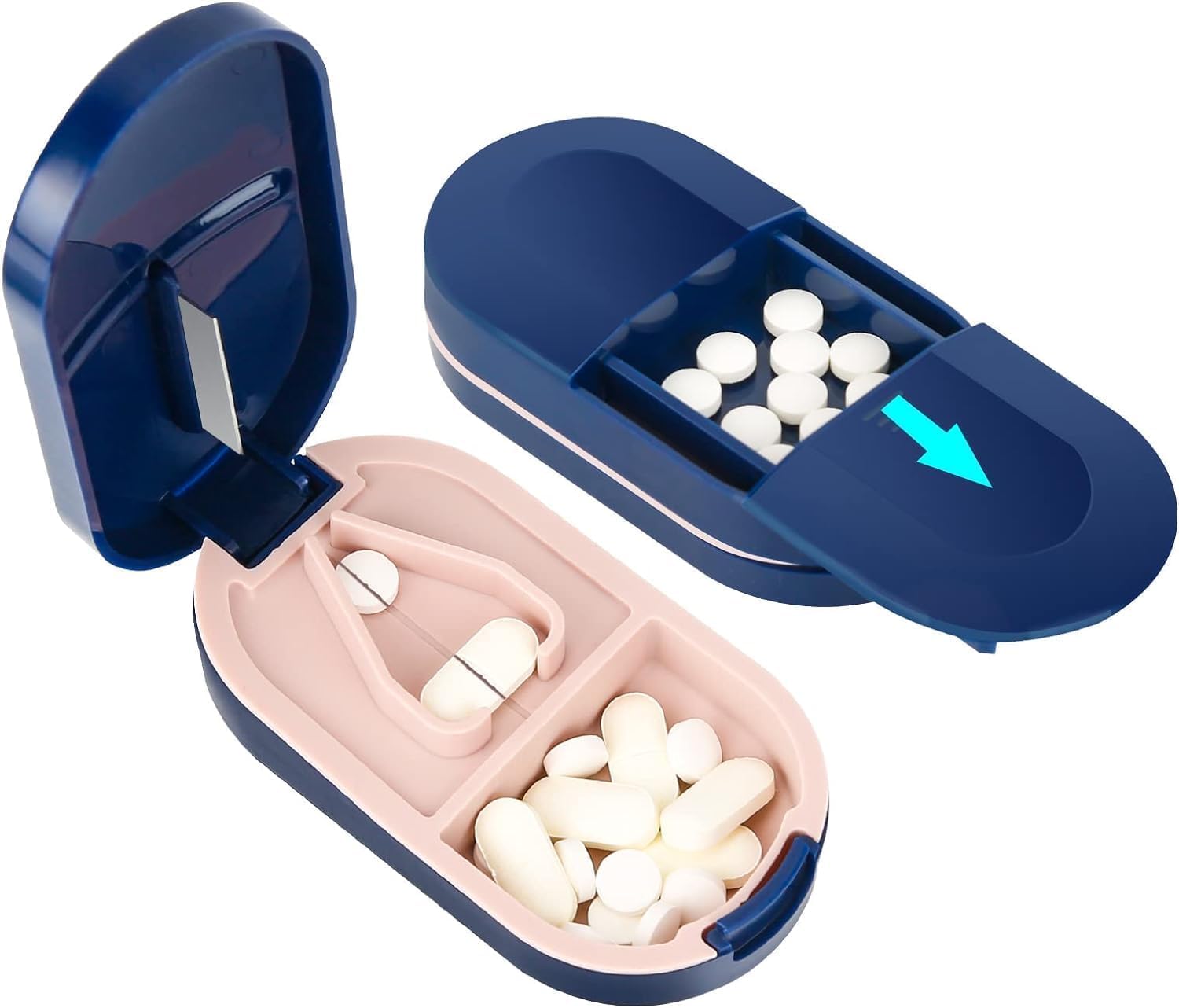 Portable 2-in-1 Pill Cutter Case - Image 2