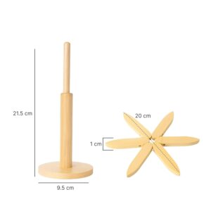 Alternative view of Folding Bamboo Tree Trivet Set