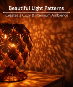 Handcrafted Pineapple Wooden Accent Lamp