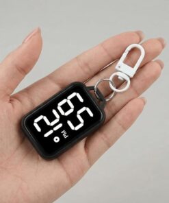 Alternative view of Mini Digital Keychain Clock