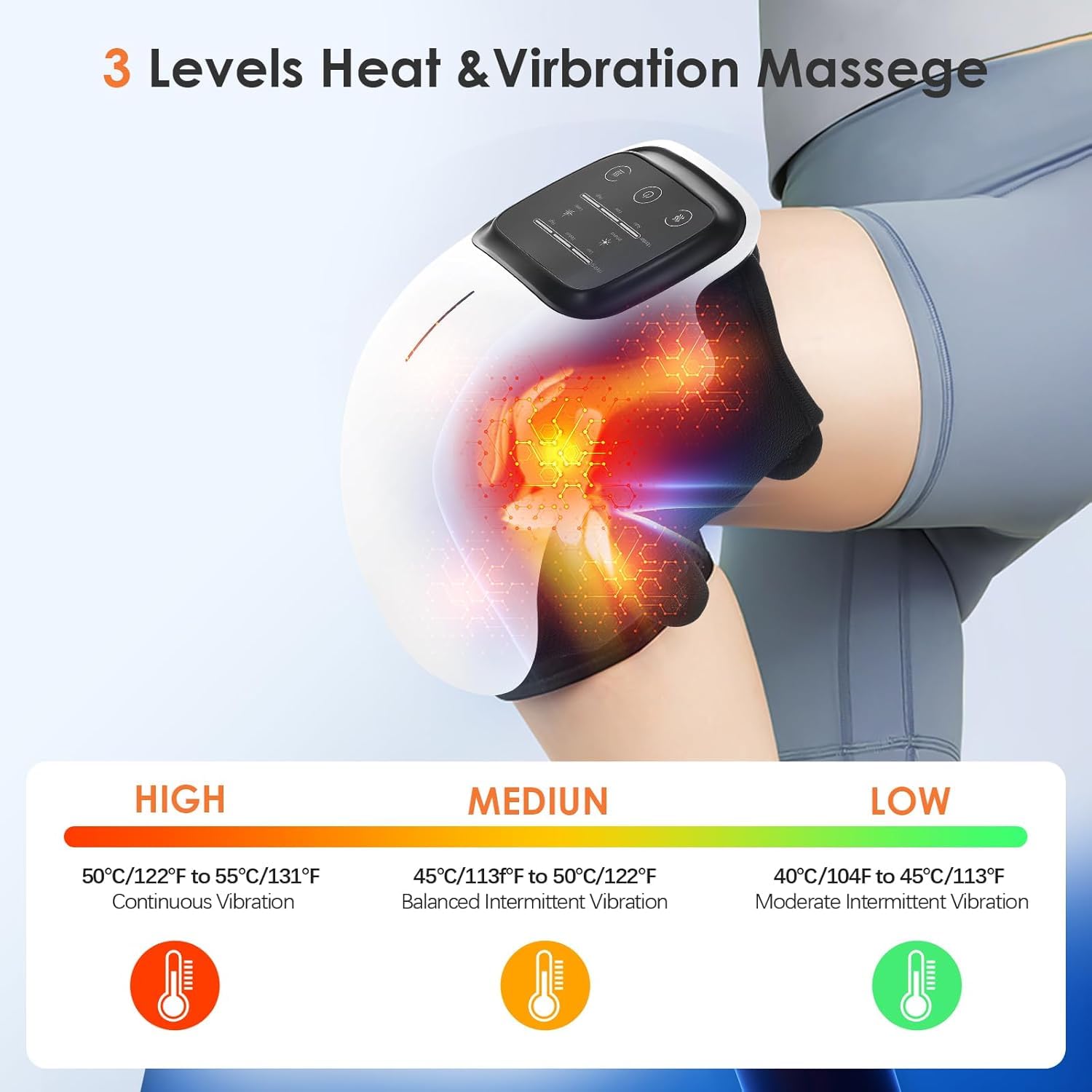 3-in-1 Infrared Heated Cordless Knee Massager - Image 4