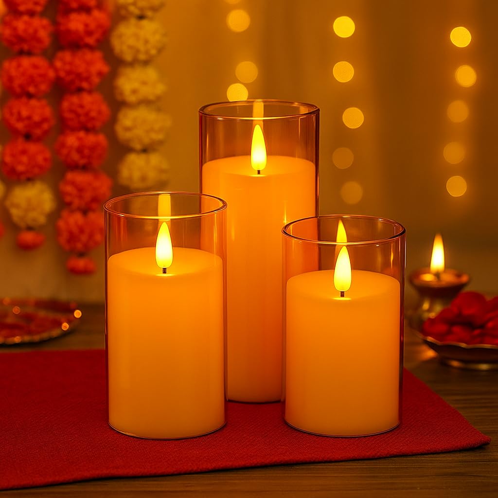 Flameless LED Decorative Candle Set