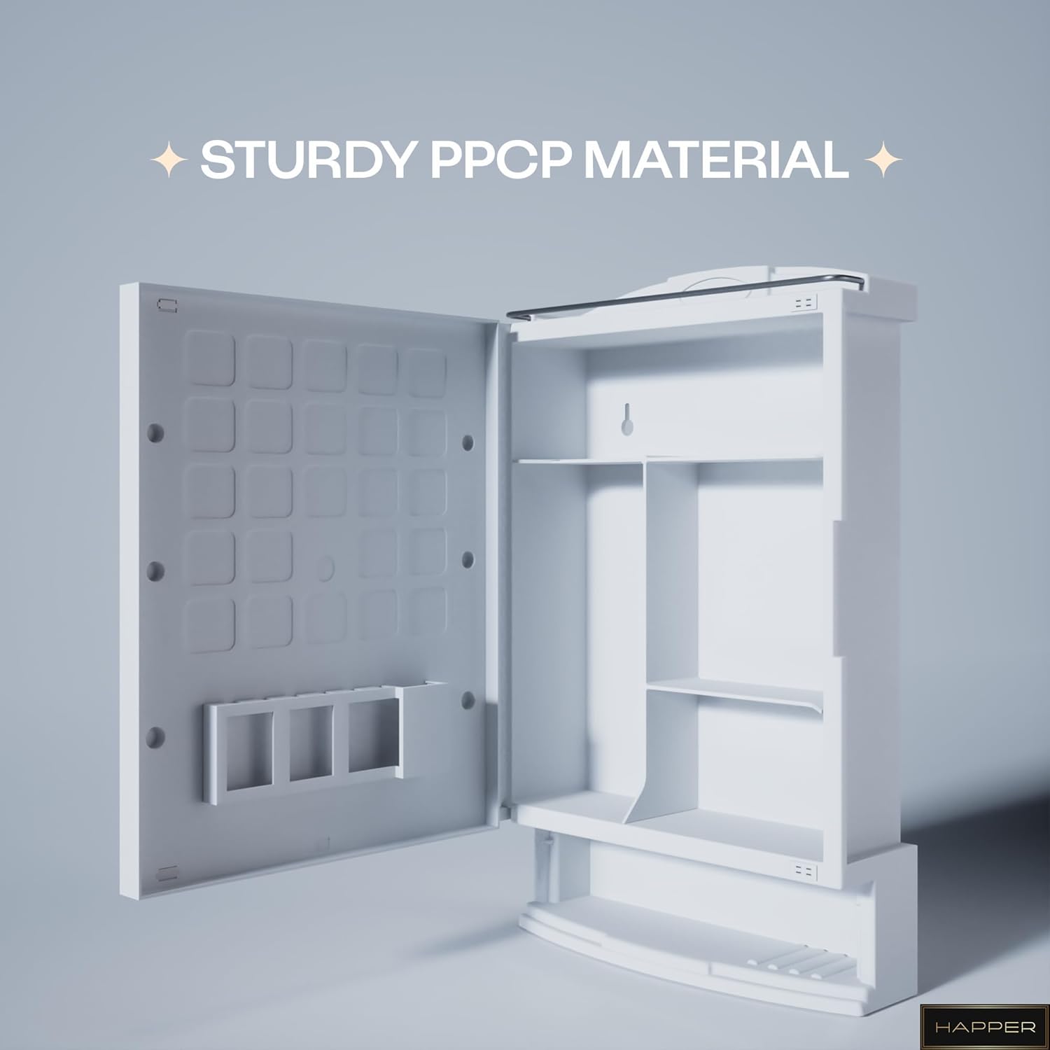 Wall Mounted Mirror Storage Cabinet - Image 2