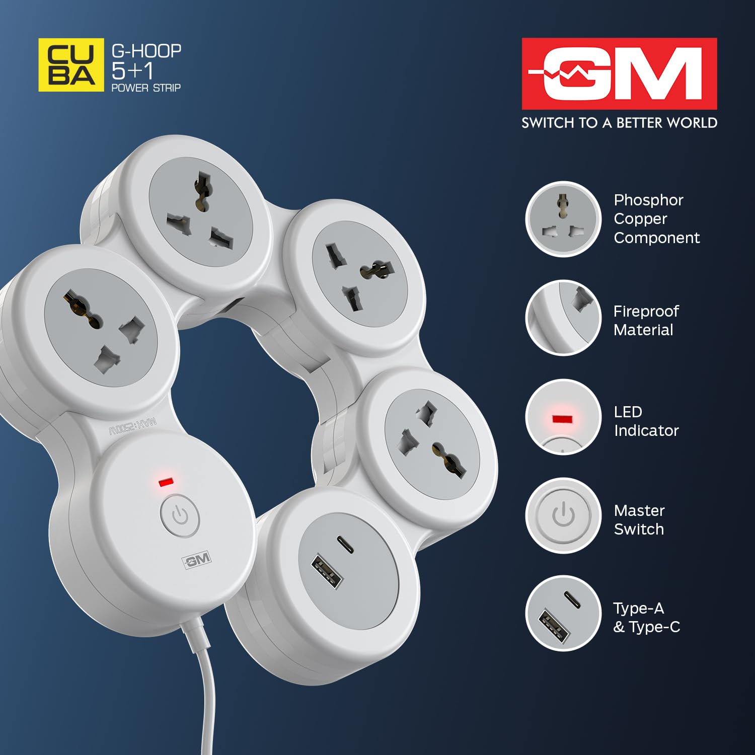 Space-Saving Smart Power Charging Hub - Image 3