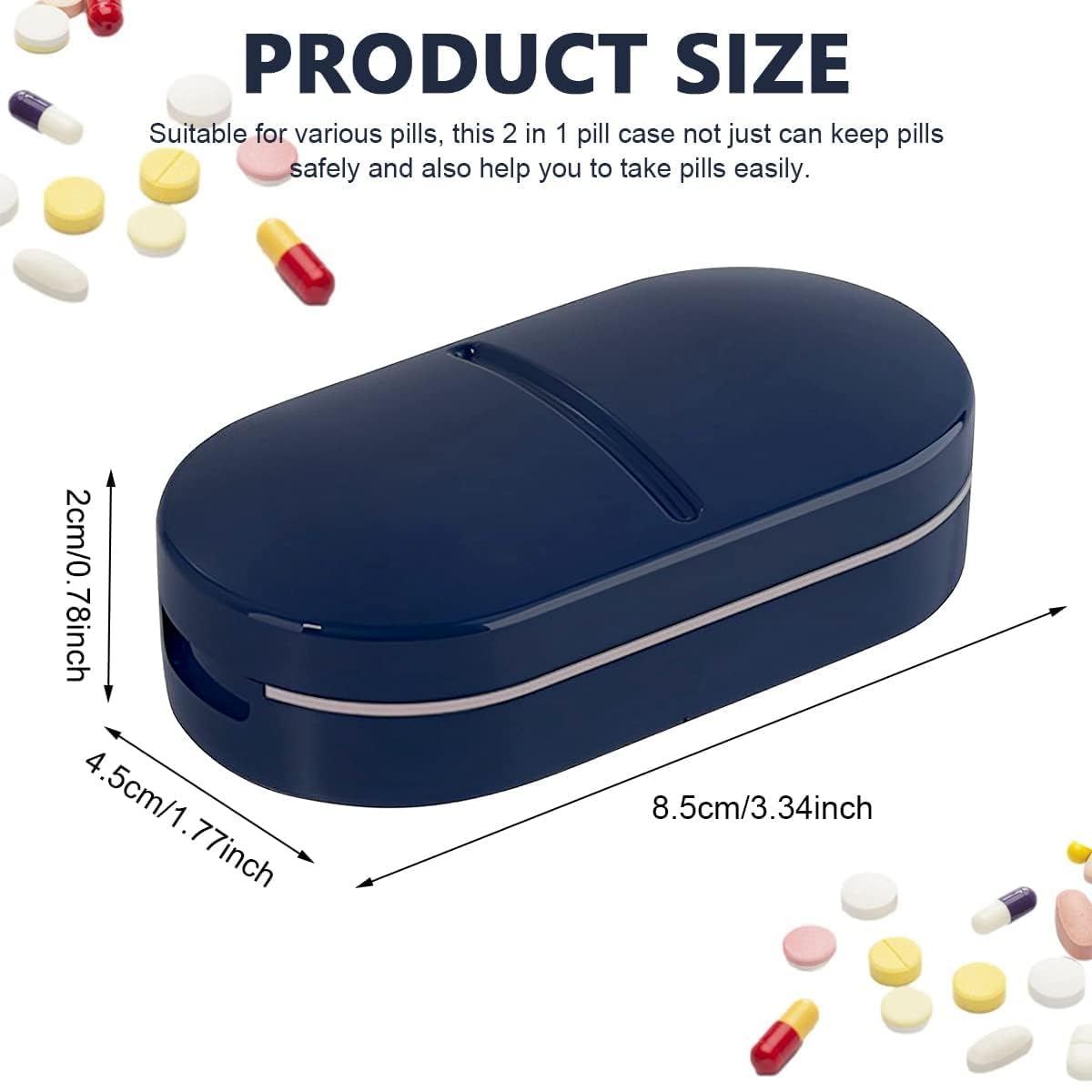 Portable 2-in-1 Pill Cutter Case - Image 5