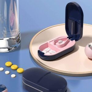 Portable 2-in-1 Pill Cutter Case