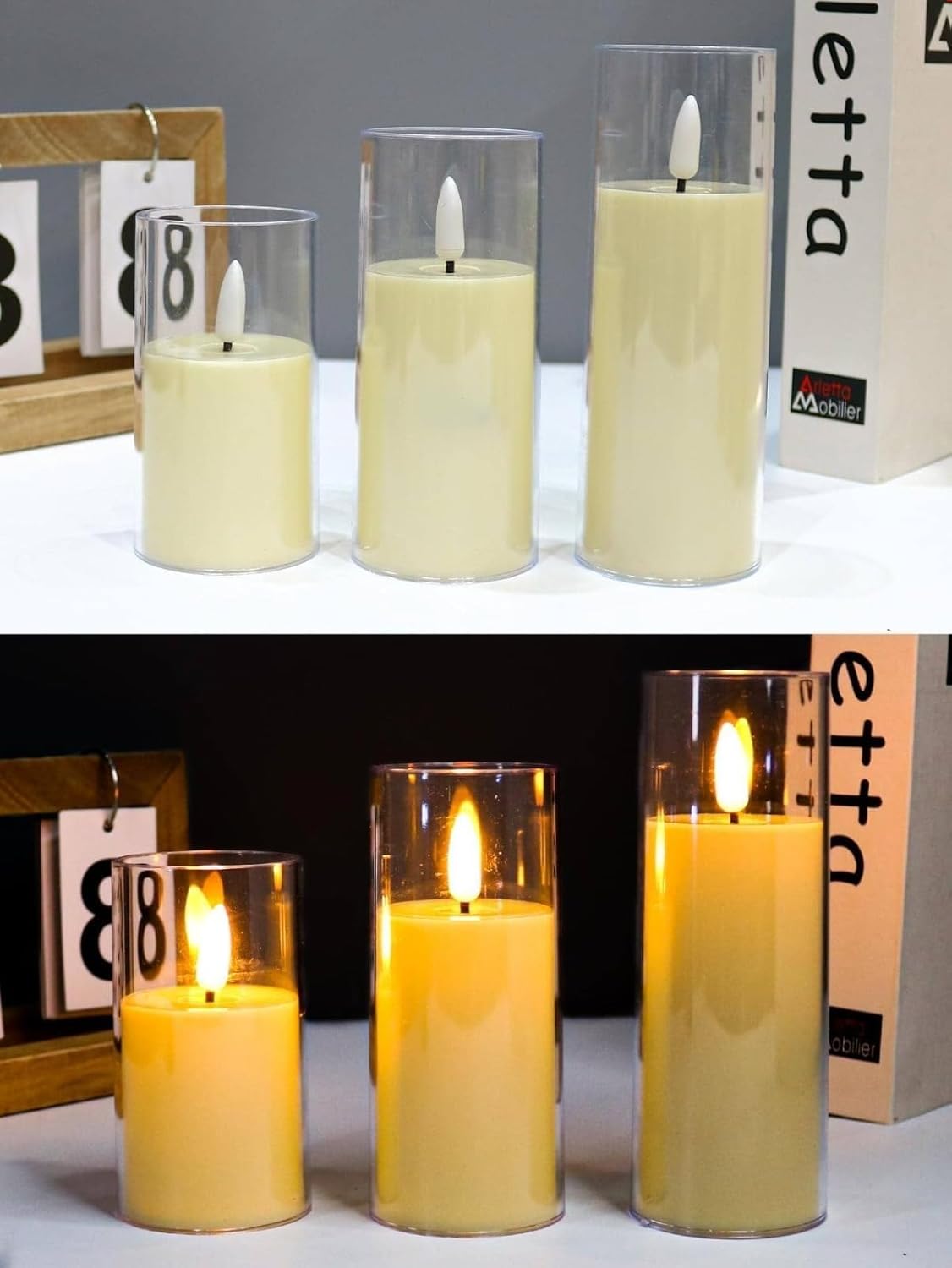 Flameless LED Decorative Candle Set - Image 2