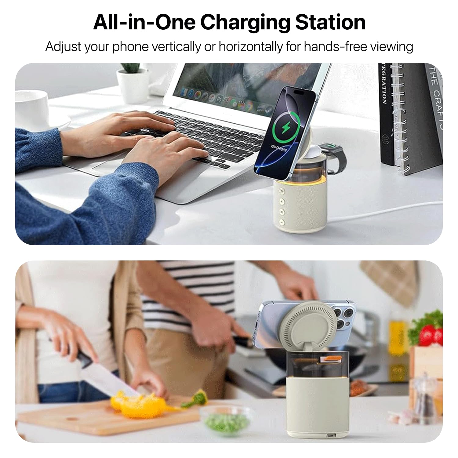 4-in-1 Magnetic Charger & Speaker Dock - Image 5