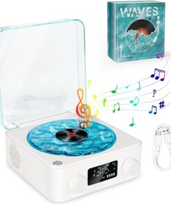 Alternative view of Retro Waves Vinyl Bluetooth Speaker