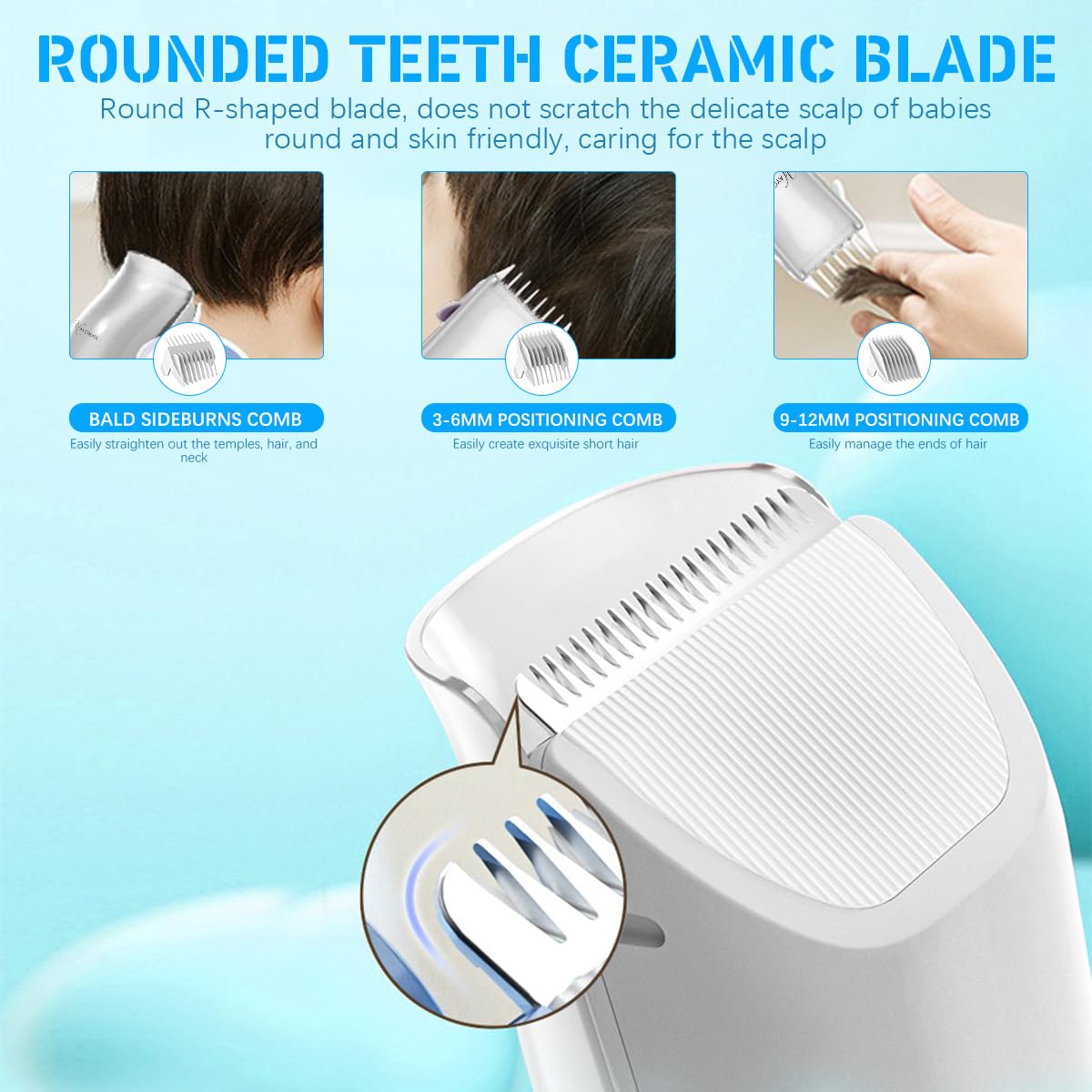 Mess-Free Cut! Vacuum Baby Hair Clipper - Image 3