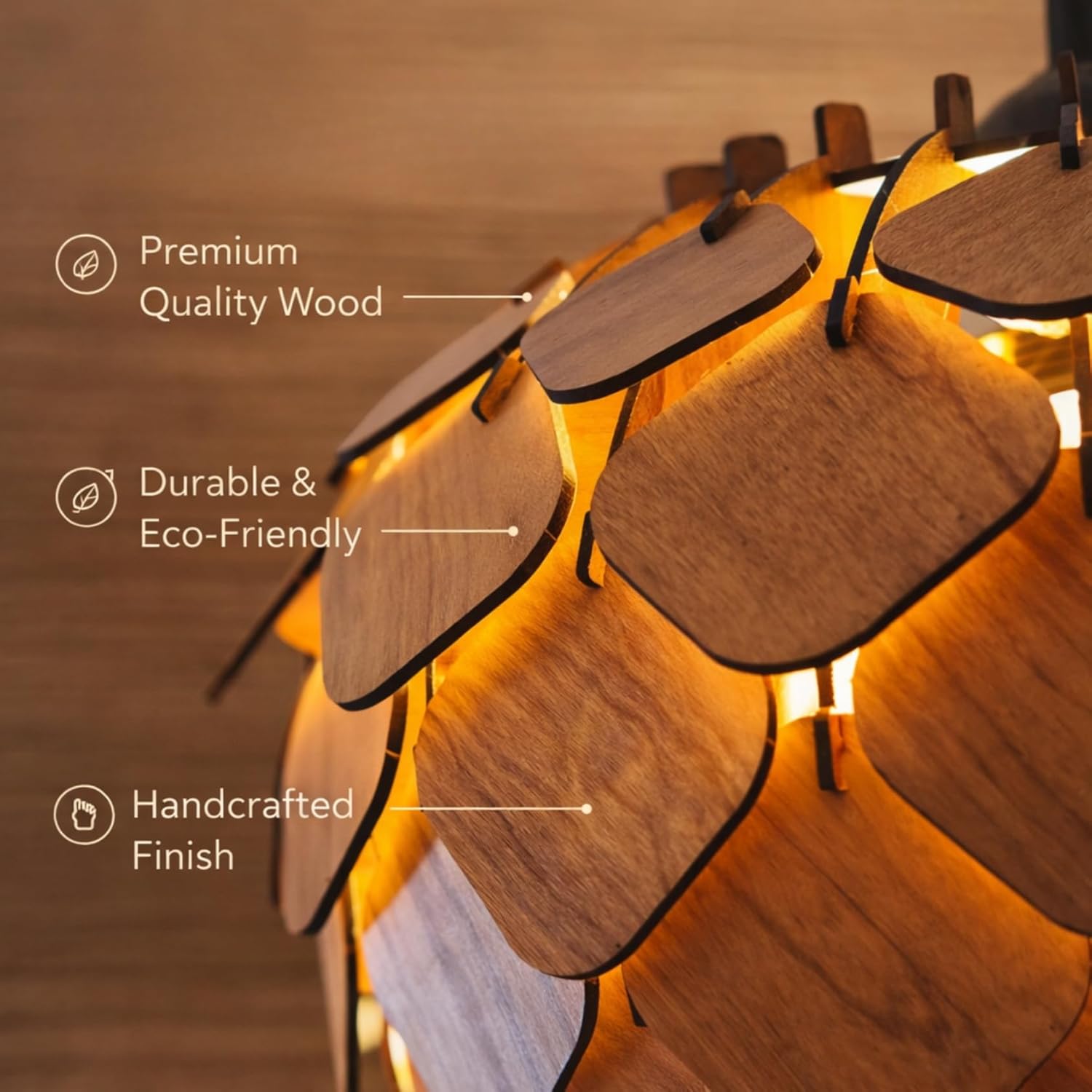 Handcrafted Rattan & Cane Pendant Hanging Lamp - Image 4