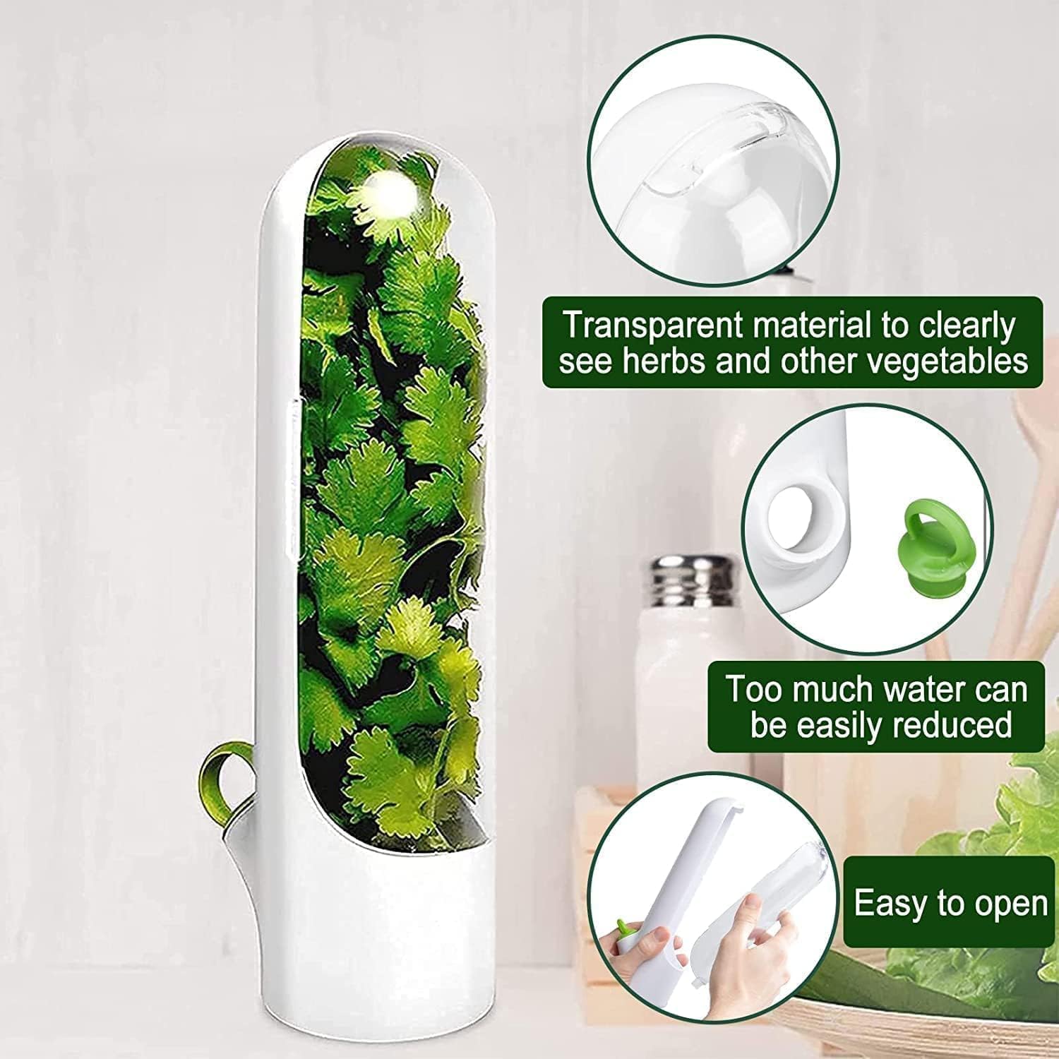 Vertical Hydro-Fresh Herb Keeper