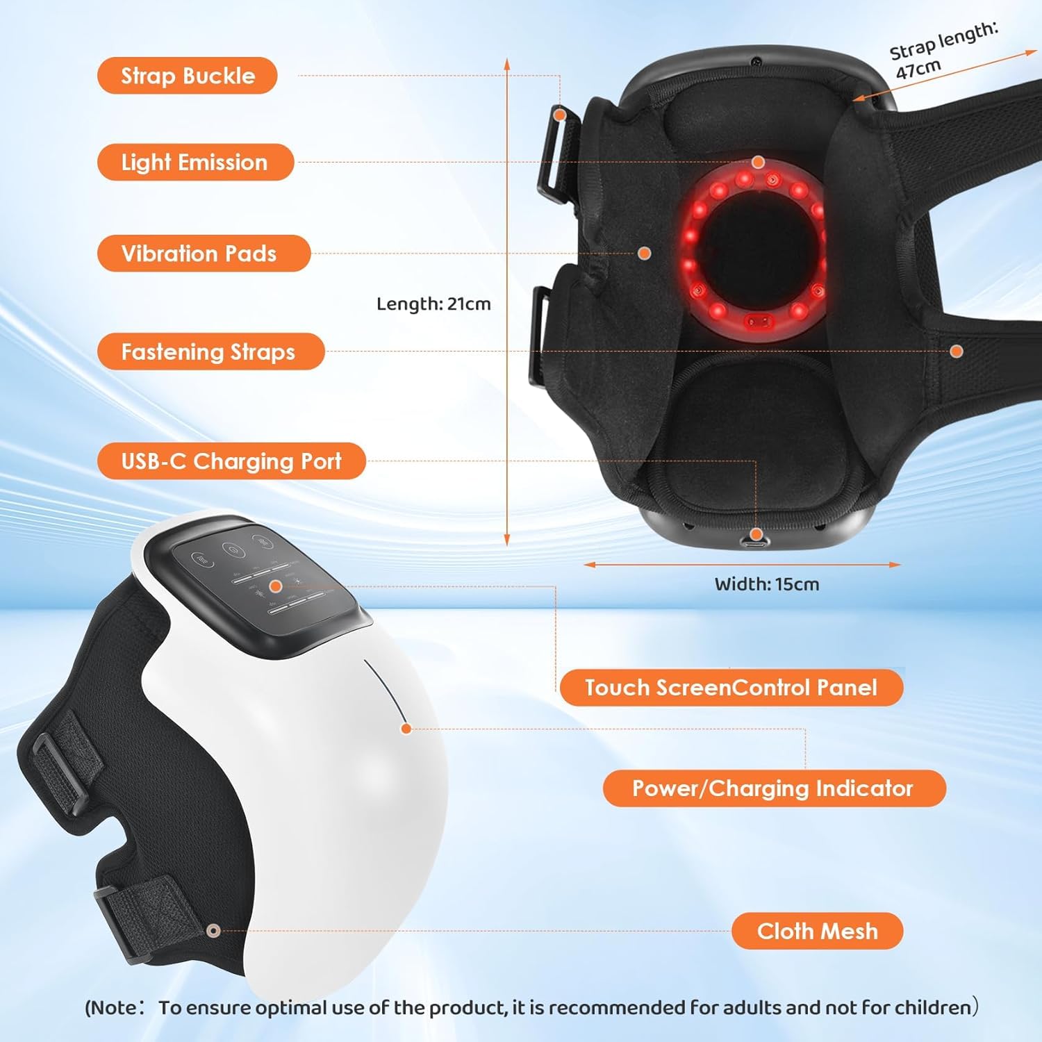 3-in-1 Infrared Heated Cordless Knee Massager - Image 5