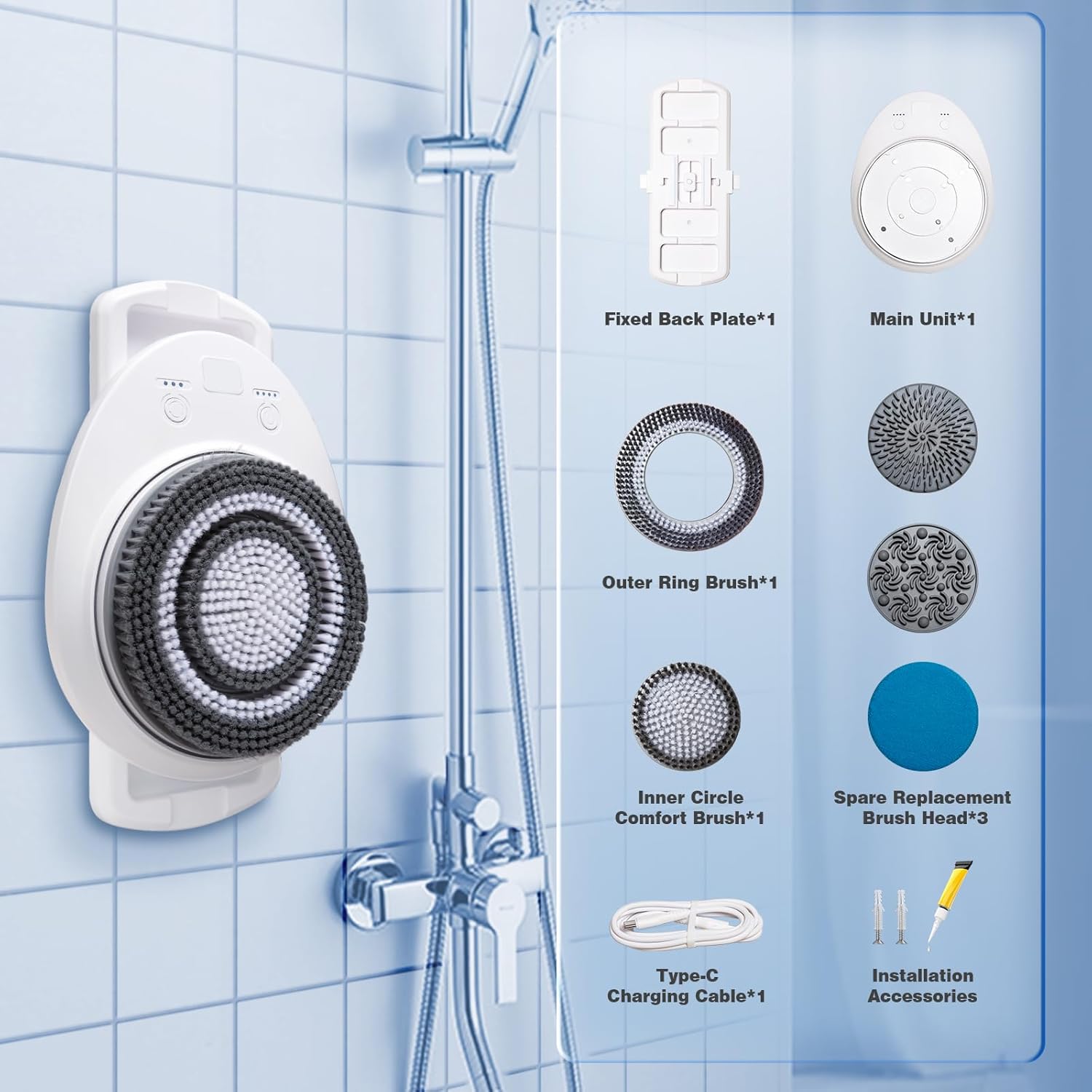 Wall-Mounted Electric Body Scrubber - Image 4