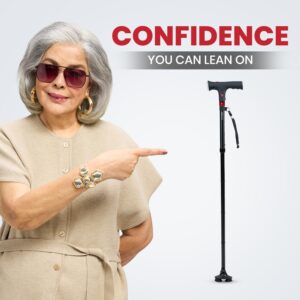 Smart Safety Stick! SOS Alarm Walking Cane