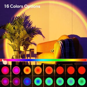 Alternative view of 16-Color Sunset Projection Lamp