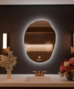 Luxury Oval LED Vanity Mirror with Dual Lighting