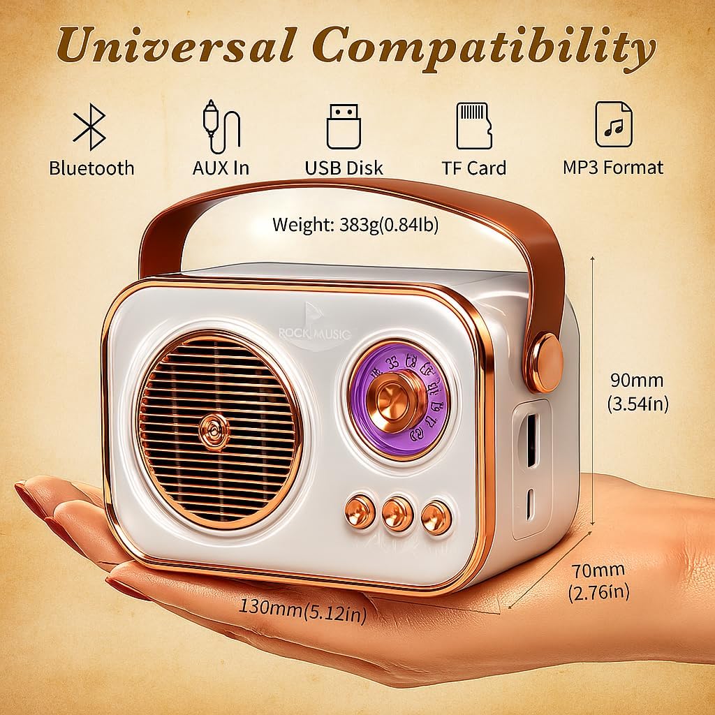 Vintage Bluetooth Speaker - Image 2