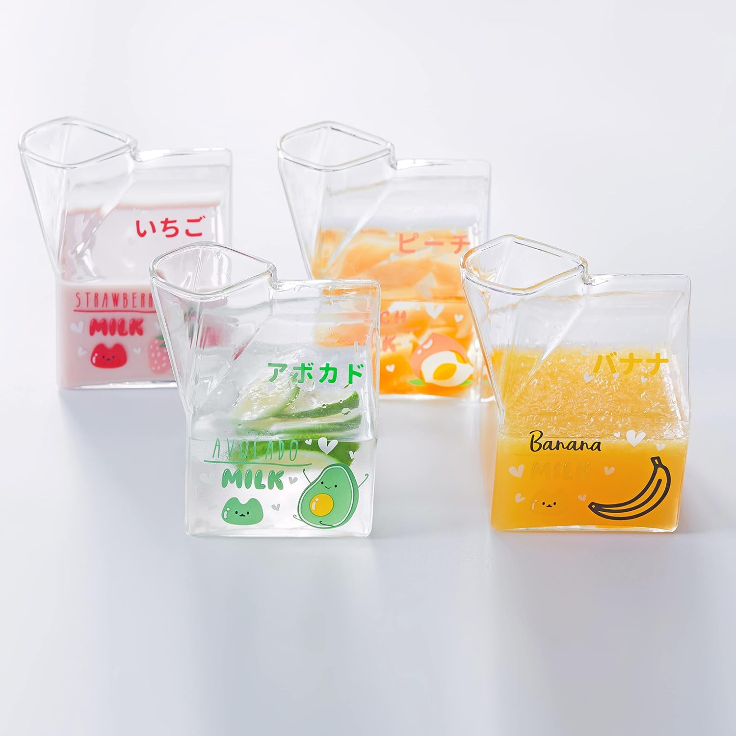 Kawaii Glass Milk Carton Pitcher - Image 4