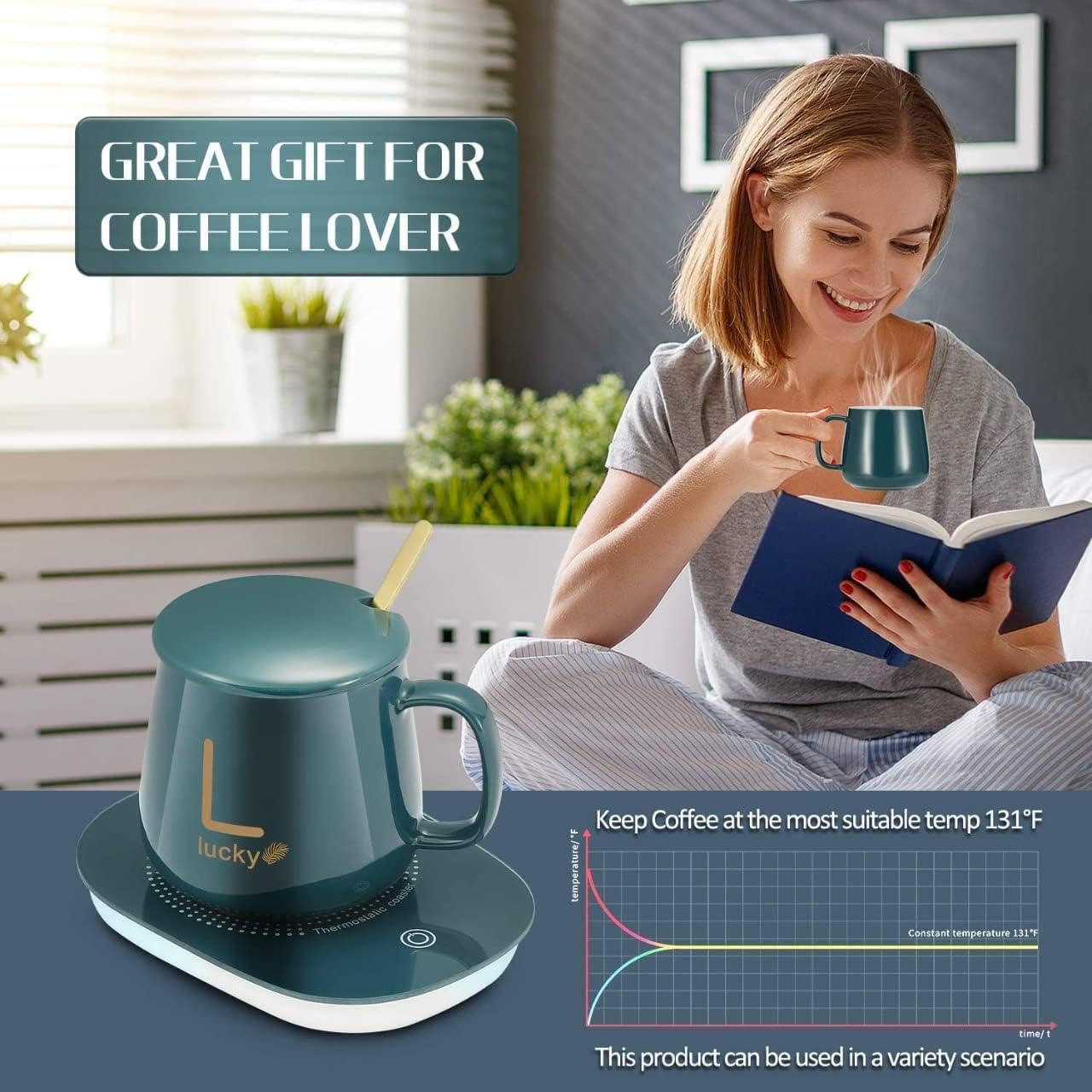 Electric Coffee Mug Warmer Set - Image 6