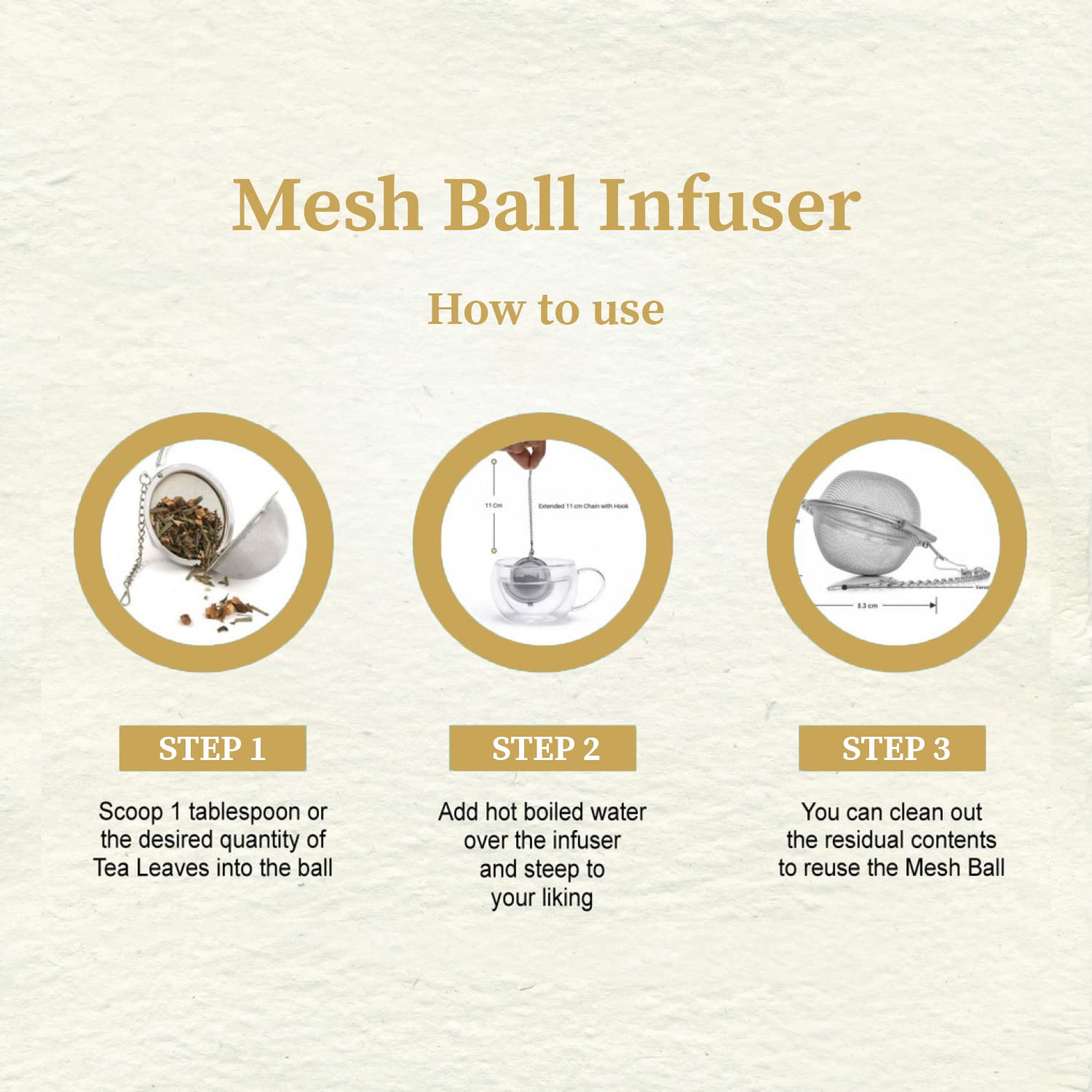Stainless Steel Tea Infuser Ball - Image 2