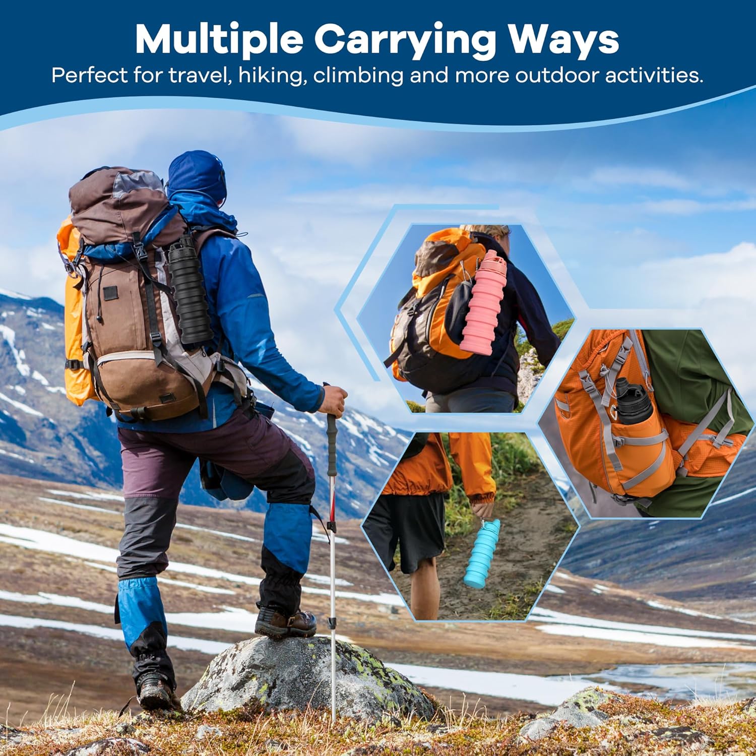 Shrinkable Pocket-Sized Travel Water Bottle - Image 5