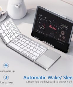 Foldable Bluetooth Keyboard with Touchpad