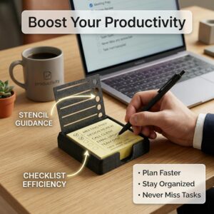 Sticky Note Holder with Stencil