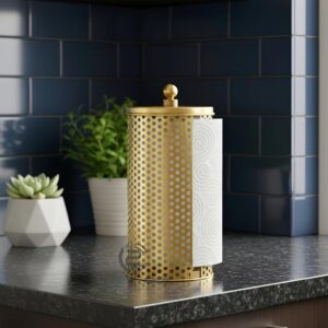 Luxury Honeycomb Gold Paper Towel Hub