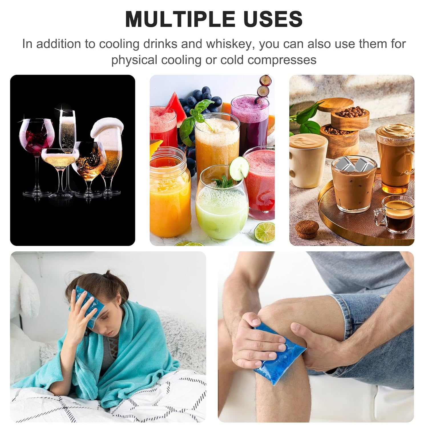 Reusable Stainless Steel Ice Cubes - Image 6