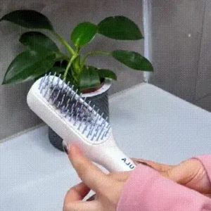 Self-Cleaning Retractable Hair Brush