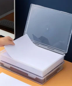 Alternative view of Transparent A4 Slim Document Protector Box